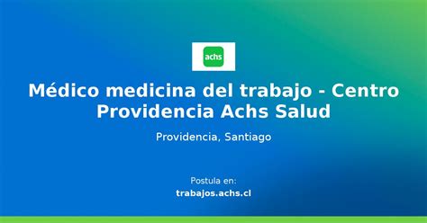 centro mdico achs vicua mackenna|ACHS Providencia 